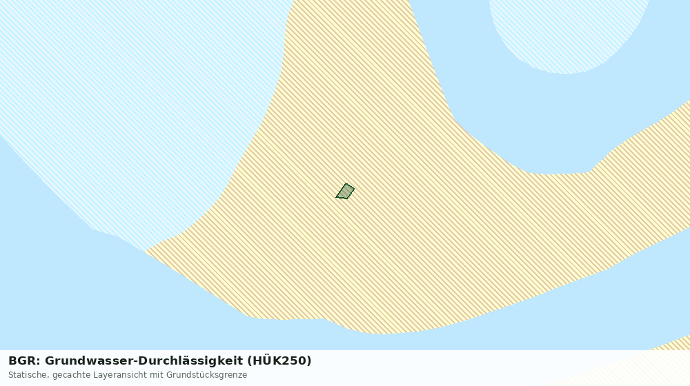 Statische Kartenansicht: BGR: Grundwasser-Durchlässigkeit (HÜK250)
