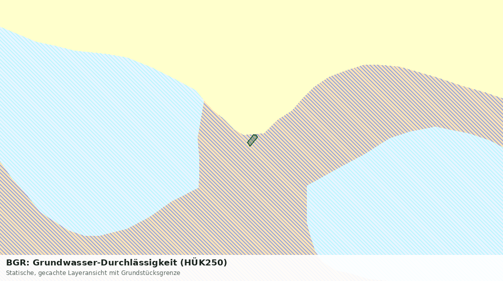 Statische Kartenansicht: BGR: Grundwasser-Durchlässigkeit (HÜK250)