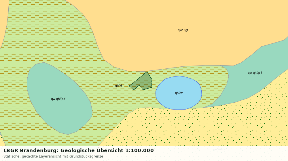 Statische Kartenansicht: LBGR Brandenburg: Geologische Übersicht 1:100.000