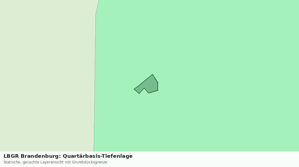 Statische Kartenansicht: LBGR Brandenburg: Quartärbasis-Tiefenlage