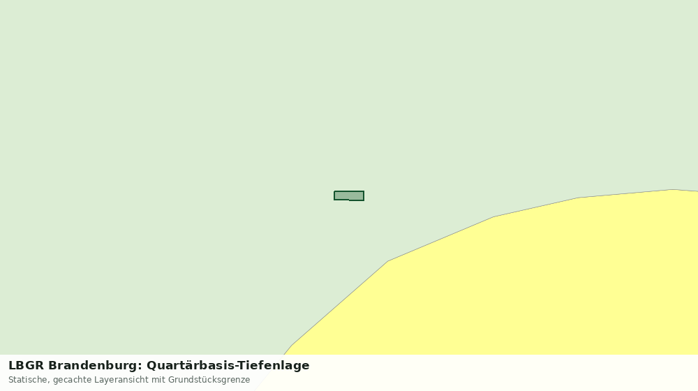 Statische Kartenansicht: LBGR Brandenburg: Quartärbasis-Tiefenlage