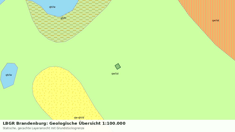 Statische Kartenansicht: LBGR Brandenburg: Geologische Übersicht 1:100.000