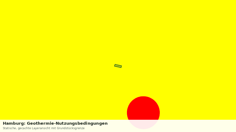 Statische Kartenansicht: Hamburg: Geothermie-Nutzungsbedingungen