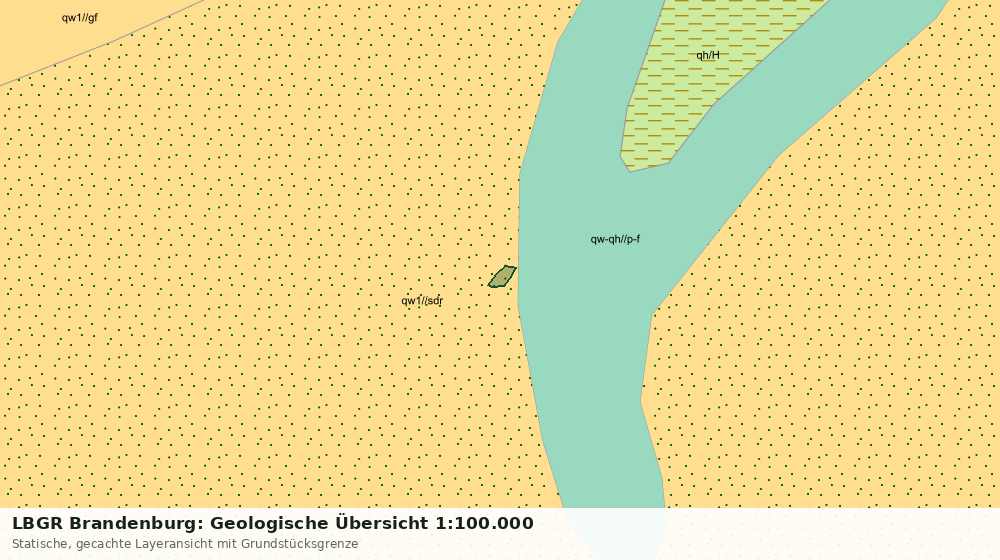 Statische Kartenansicht: LBGR Brandenburg: Geologische Übersicht 1:100.000