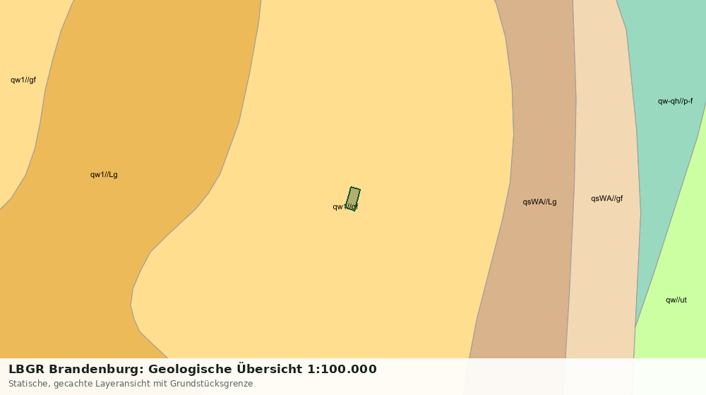 Statische Kartenansicht: LBGR Brandenburg: Geologische Übersicht 1:100.000