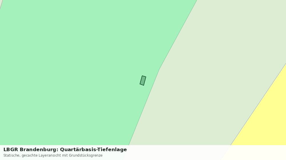 Statische Kartenansicht: LBGR Brandenburg: Quartärbasis-Tiefenlage