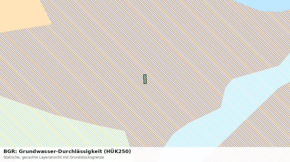 Statische Kartenansicht: BGR: Grundwasser-Durchlässigkeit (HÜK250)