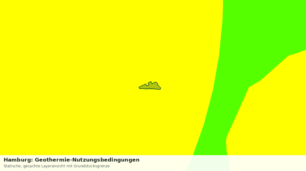 Statische Kartenansicht: Hamburg: Geothermie-Nutzungsbedingungen