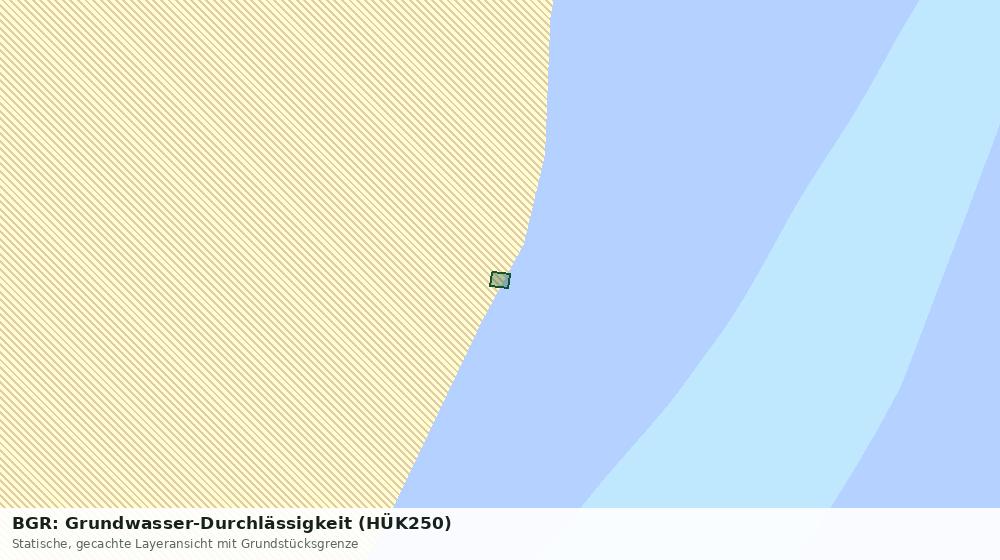 Statische Kartenansicht: BGR: Grundwasser-Durchlässigkeit (HÜK250)