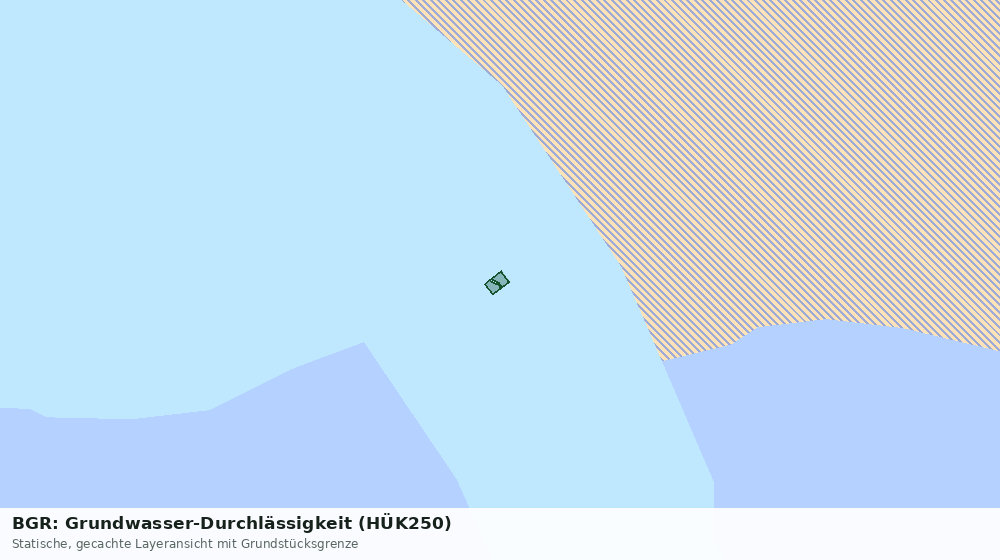 Statische Kartenansicht: BGR: Grundwasser-Durchlässigkeit (HÜK250)