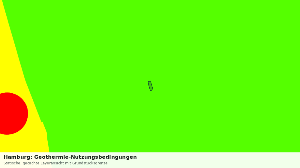 Statische Kartenansicht: Hamburg: Geothermie-Nutzungsbedingungen
