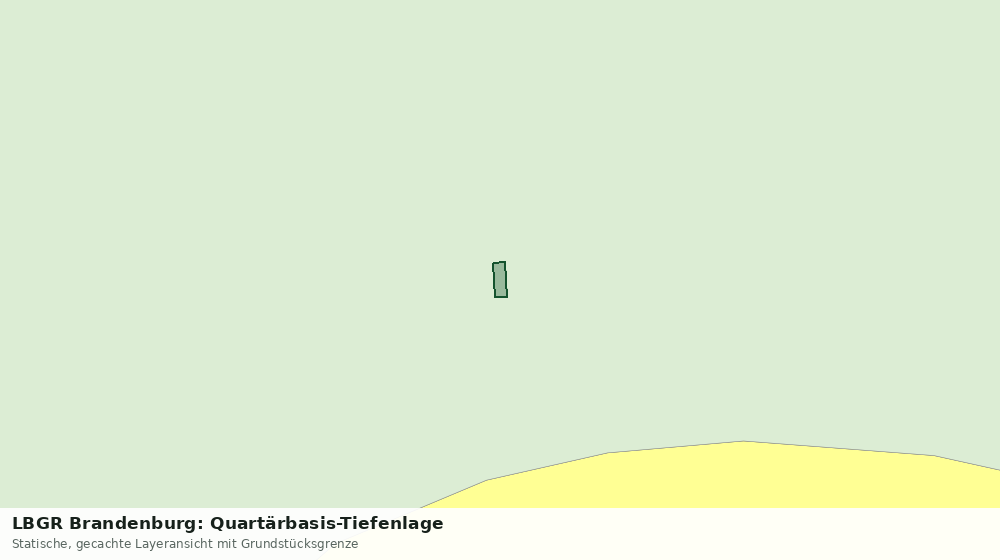 Statische Kartenansicht: LBGR Brandenburg: Quartärbasis-Tiefenlage