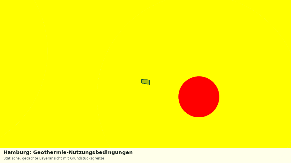 Statische Kartenansicht: Hamburg: Geothermie-Nutzungsbedingungen