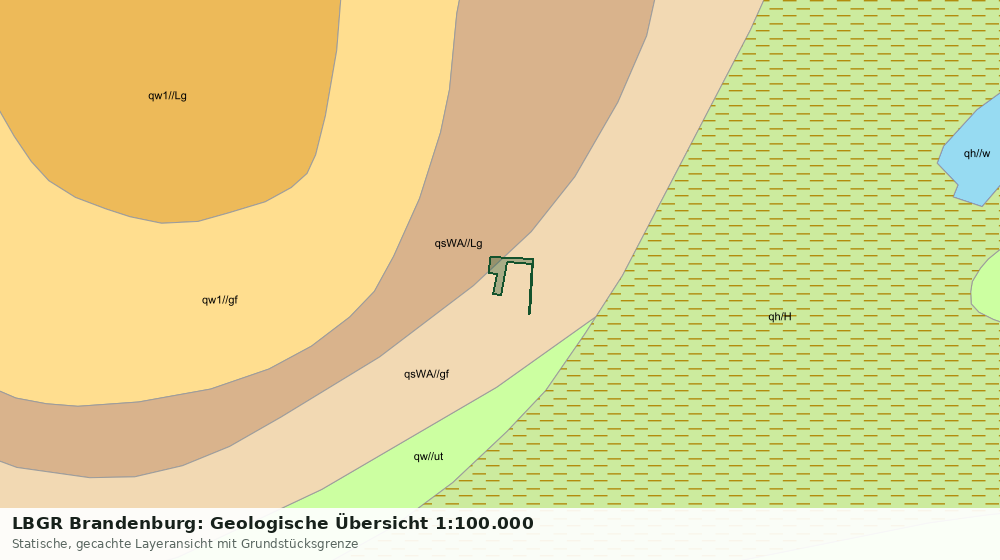 Statische Kartenansicht: LBGR Brandenburg: Geologische Übersicht 1:100.000
