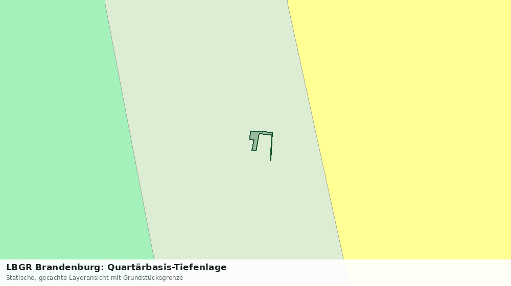 Statische Kartenansicht: LBGR Brandenburg: Quartärbasis-Tiefenlage