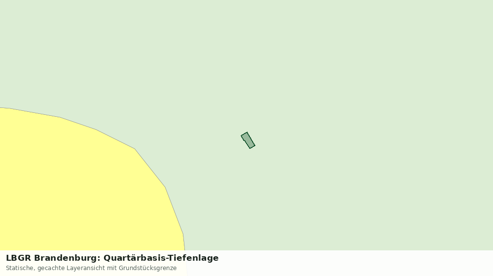 Statische Kartenansicht: LBGR Brandenburg: Quartärbasis-Tiefenlage