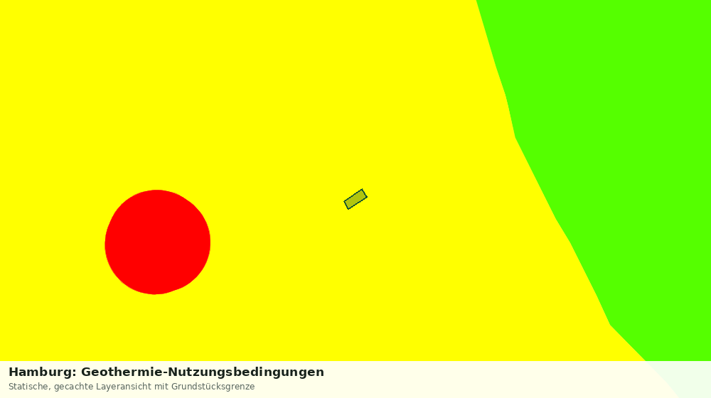 Statische Kartenansicht: Hamburg: Geothermie-Nutzungsbedingungen