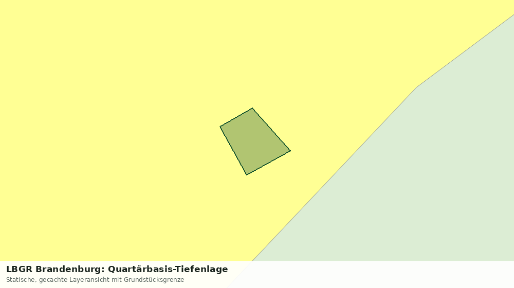 Statische Kartenansicht: LBGR Brandenburg: Quartärbasis-Tiefenlage