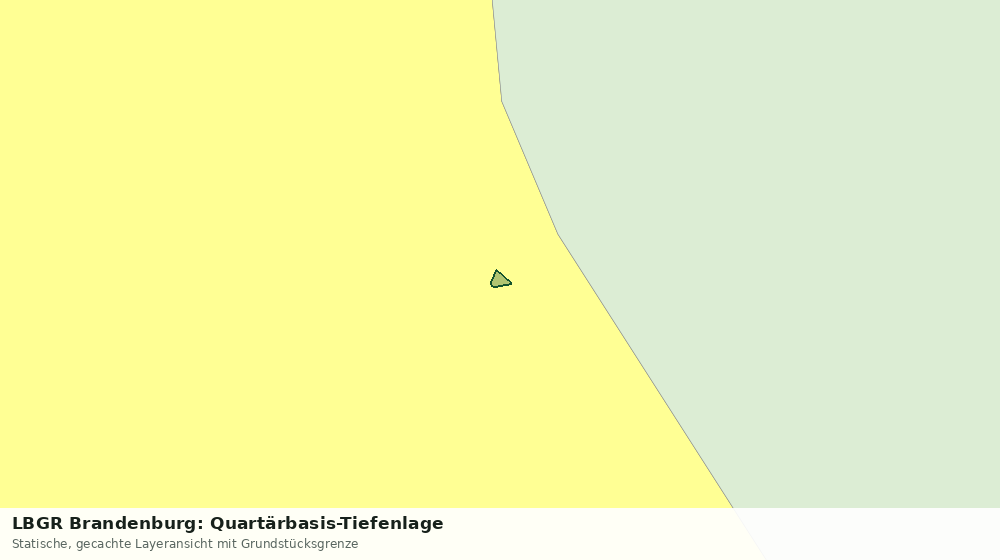 Statische Kartenansicht: LBGR Brandenburg: Quartärbasis-Tiefenlage