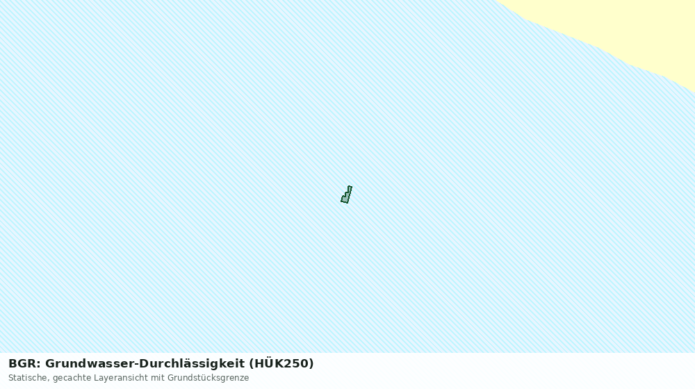 Statische Kartenansicht: BGR: Grundwasser-Durchlässigkeit (HÜK250)