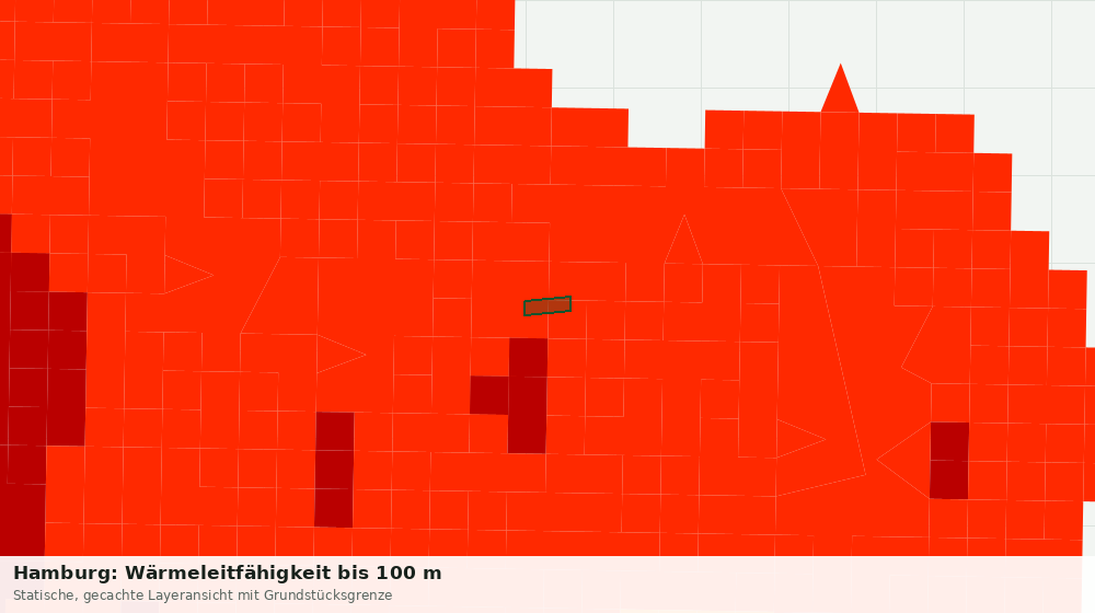 Statische Kartenansicht: Hamburg: Wärmeleitfähigkeit bis 100 m