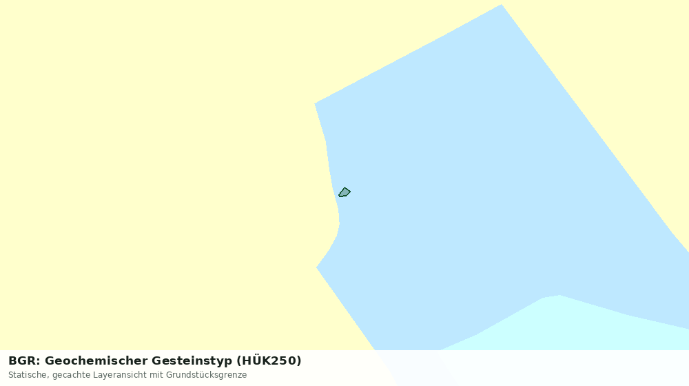 Statische Kartenansicht: BGR: Geochemischer Gesteinstyp (HÜK250)