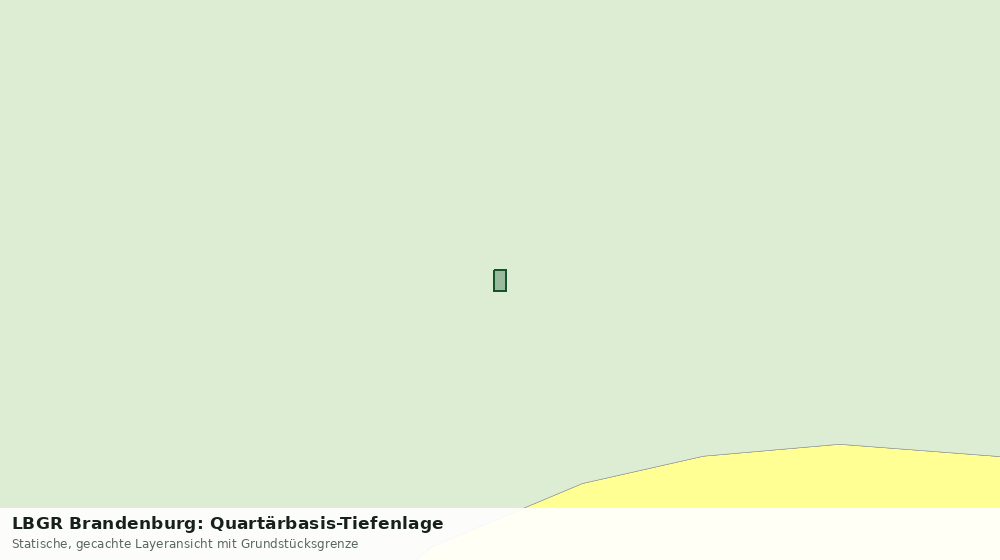 Statische Kartenansicht: LBGR Brandenburg: Quartärbasis-Tiefenlage