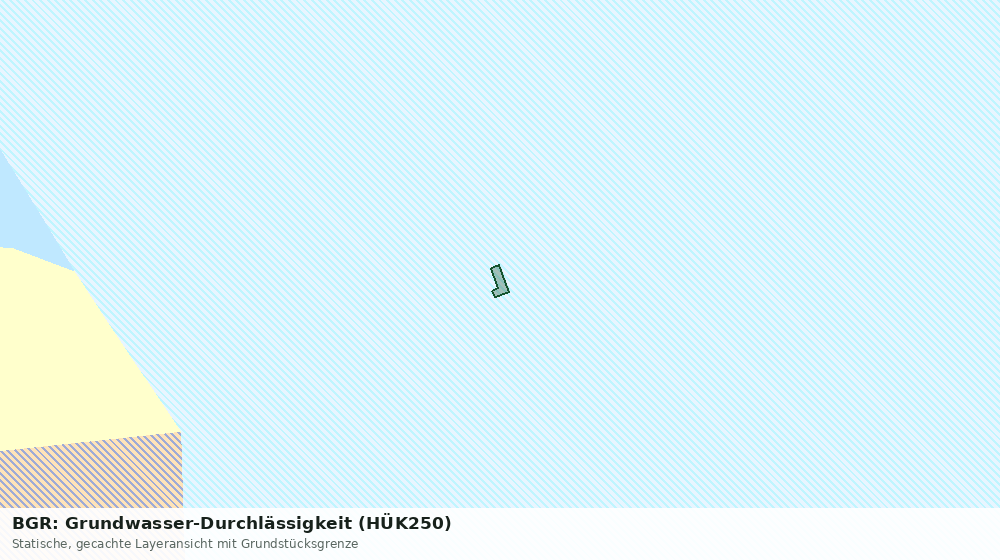 Statische Kartenansicht: BGR: Grundwasser-Durchlässigkeit (HÜK250)