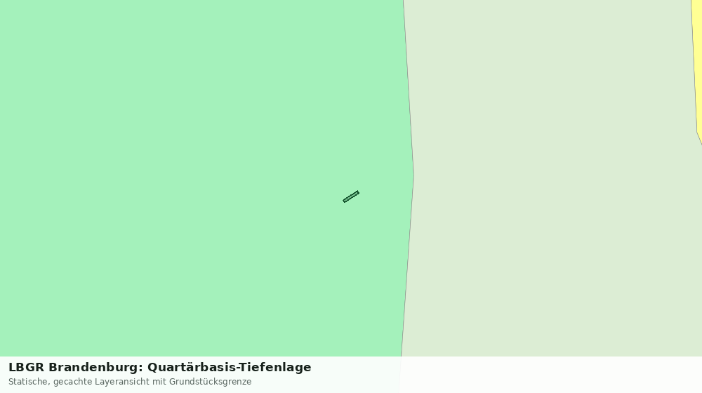 Statische Kartenansicht: LBGR Brandenburg: Quartärbasis-Tiefenlage