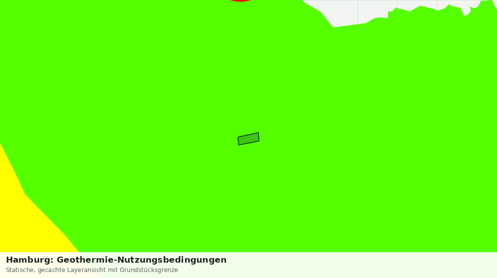 Statische Kartenansicht: Hamburg: Geothermie-Nutzungsbedingungen