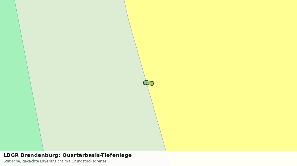 Statische Kartenansicht: LBGR Brandenburg: Quartärbasis-Tiefenlage