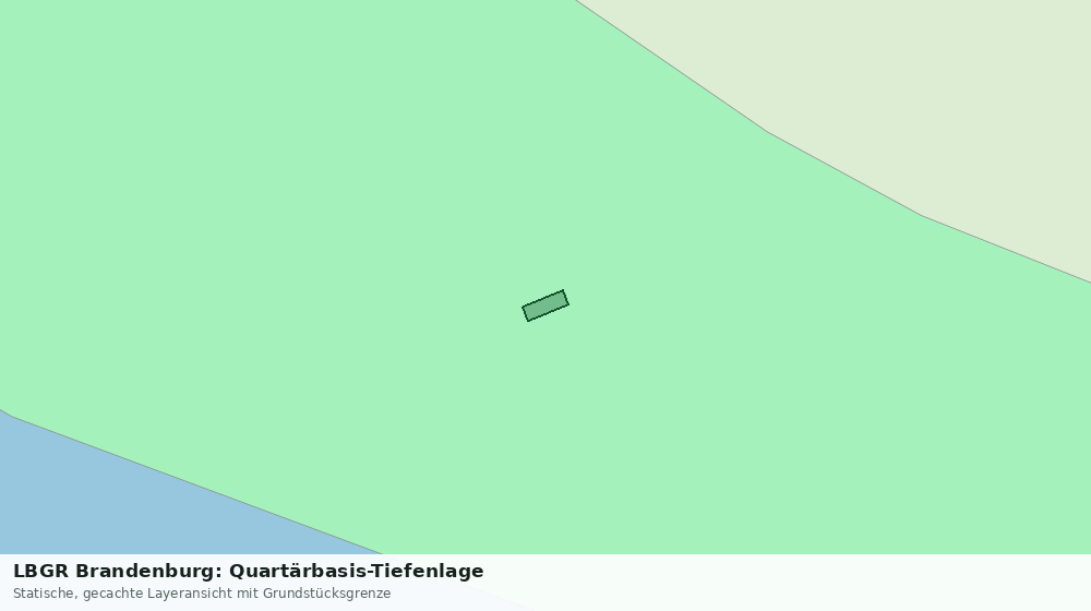 Statische Kartenansicht: LBGR Brandenburg: Quartärbasis-Tiefenlage