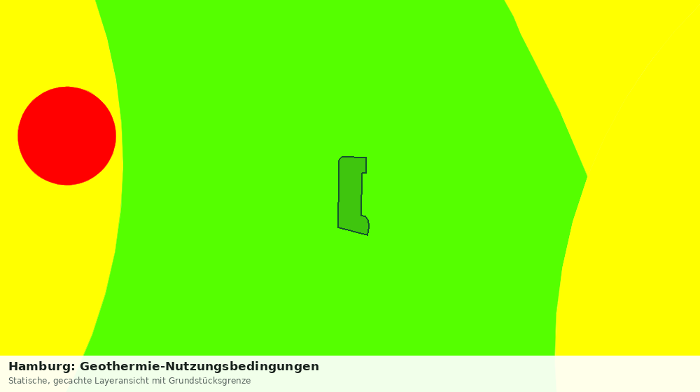 Statische Kartenansicht: Hamburg: Geothermie-Nutzungsbedingungen