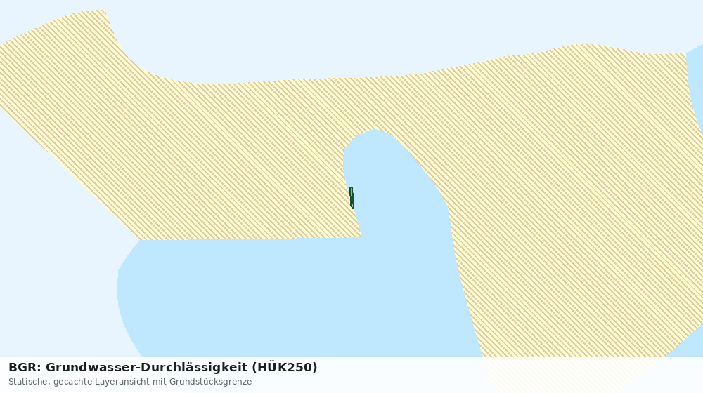 Statische Kartenansicht: BGR: Grundwasser-Durchlässigkeit (HÜK250)