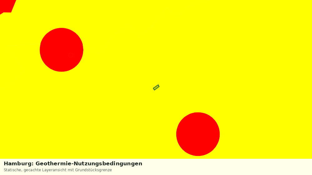 Statische Kartenansicht: Hamburg: Geothermie-Nutzungsbedingungen