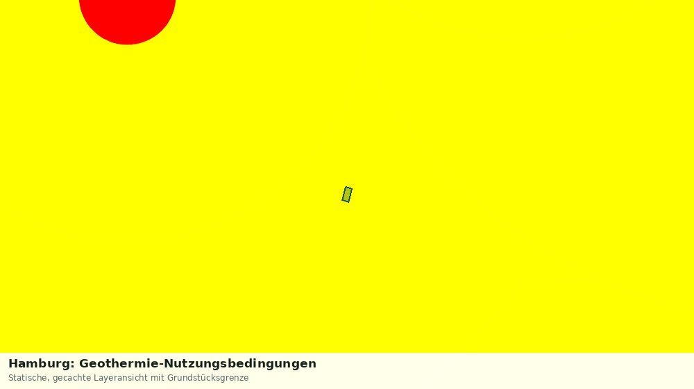 Statische Kartenansicht: Hamburg: Geothermie-Nutzungsbedingungen