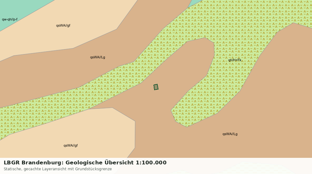 Statische Kartenansicht: LBGR Brandenburg: Geologische Übersicht 1:100.000