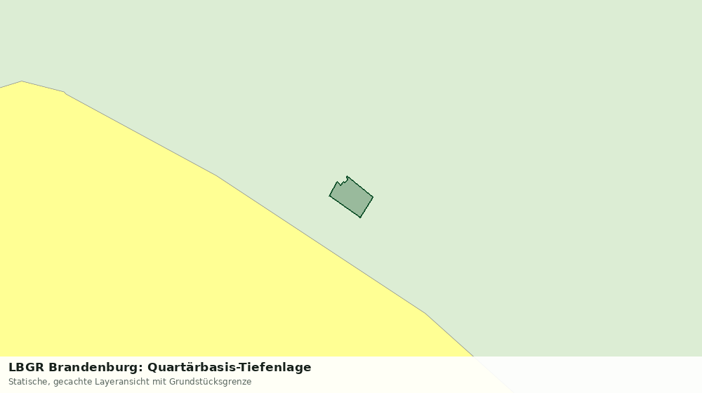 Statische Kartenansicht: LBGR Brandenburg: Quartärbasis-Tiefenlage