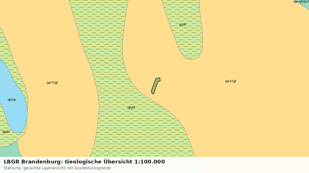 Statische Kartenansicht: LBGR Brandenburg: Geologische Übersicht 1:100.000