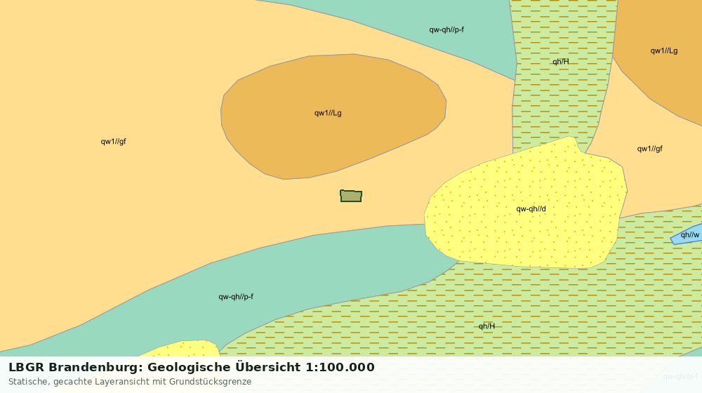 Statische Kartenansicht: LBGR Brandenburg: Geologische Übersicht 1:100.000