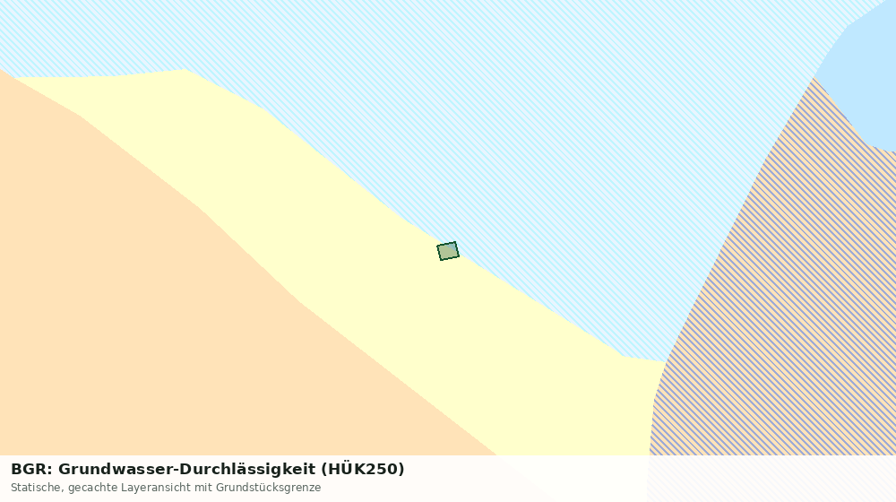Statische Kartenansicht: BGR: Grundwasser-Durchlässigkeit (HÜK250)