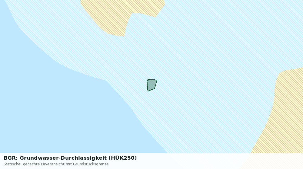 Statische Kartenansicht: BGR: Grundwasser-Durchlässigkeit (HÜK250)