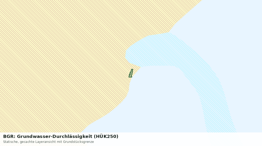 Statische Kartenansicht: BGR: Grundwasser-Durchlässigkeit (HÜK250)
