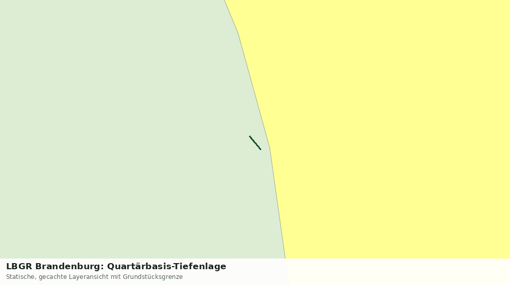 Statische Kartenansicht: LBGR Brandenburg: Quartärbasis-Tiefenlage