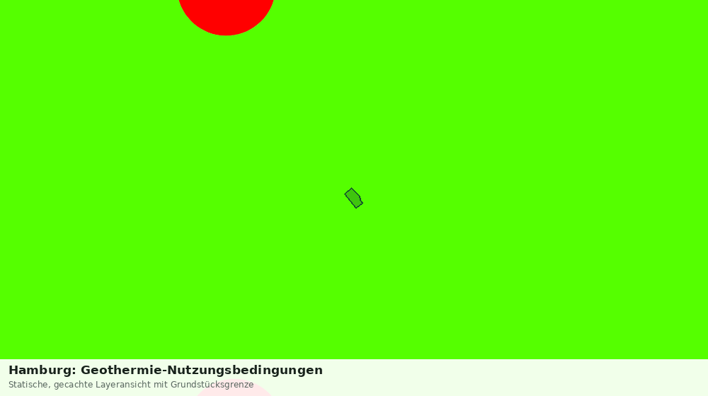 Statische Kartenansicht: Hamburg: Geothermie-Nutzungsbedingungen