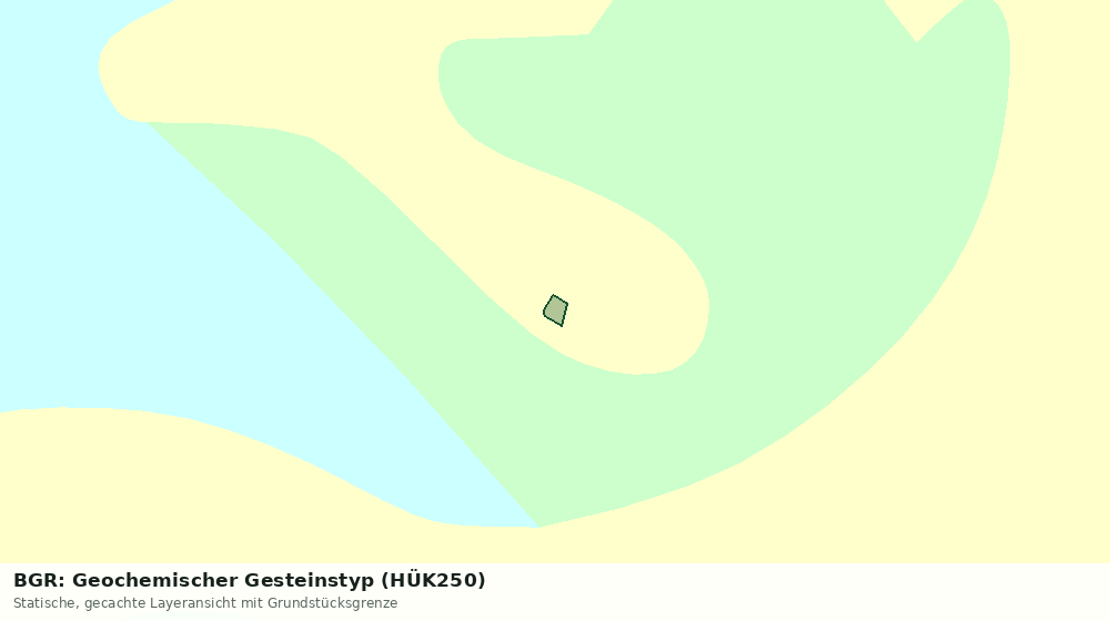 Statische Kartenansicht: BGR: Geochemischer Gesteinstyp (HÜK250)