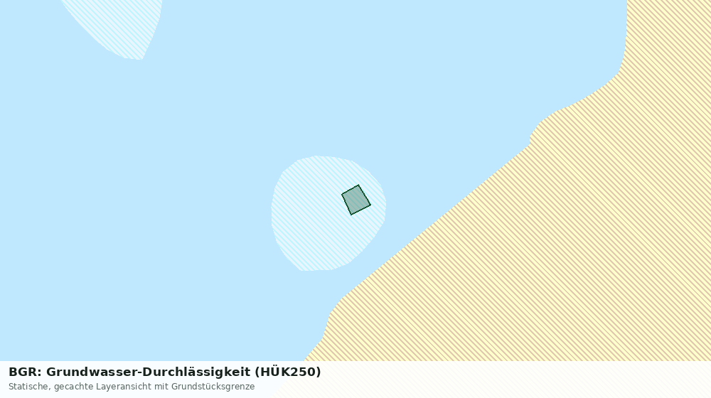 Statische Kartenansicht: BGR: Grundwasser-Durchlässigkeit (HÜK250)