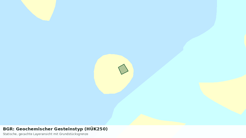 Statische Kartenansicht: BGR: Geochemischer Gesteinstyp (HÜK250)