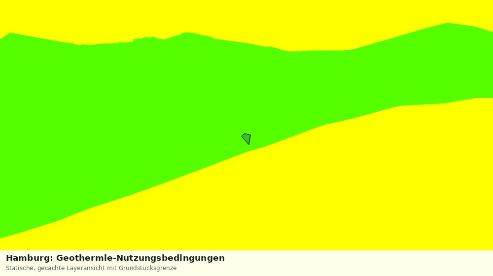 Statische Kartenansicht: Hamburg: Geothermie-Nutzungsbedingungen