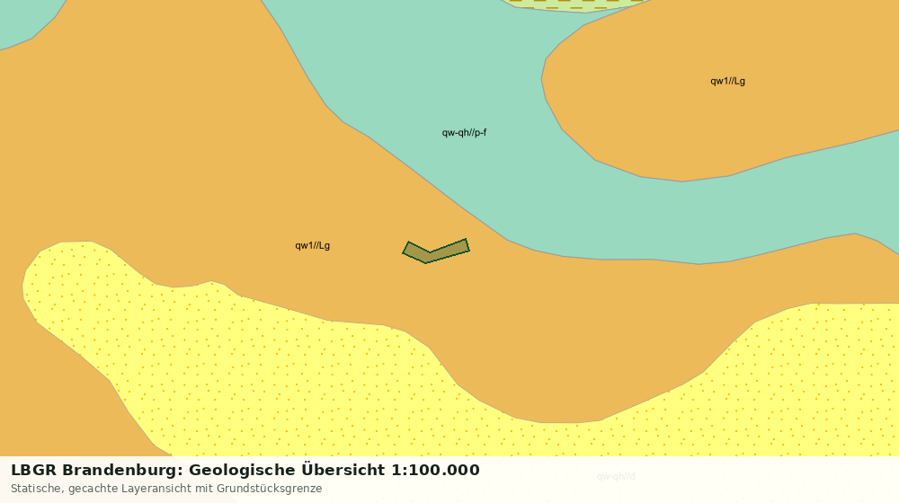 Statische Kartenansicht: LBGR Brandenburg: Geologische Übersicht 1:100.000